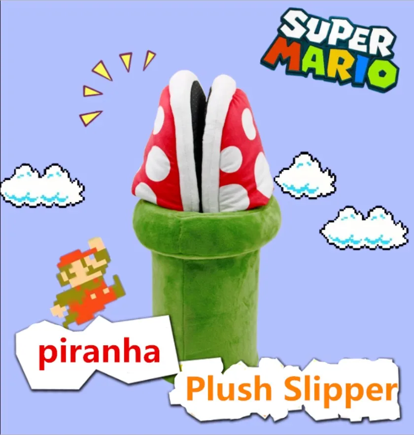Anime Super Mario Bros Piranha Slipper Shoes Cosplay Prop Gift Flower Soft Plush
Anime Super Mario Bros Piranha Slipper Shoes Cosplay Prop Gift Flower Soft Plush