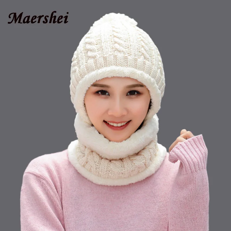 MAERSHEI Winter Skullis Beanies Hats Scarf Set Pompom Women Men Wool Caps Balaclava Mask Gorras Bonnet Knitted Hat Cap
MAERSHEI Winter Skullis Beanies Hats Scarf Set Pompom Women Men Wool Caps Balaclava Mask Gorras Bonnet Knitted Hat Cap