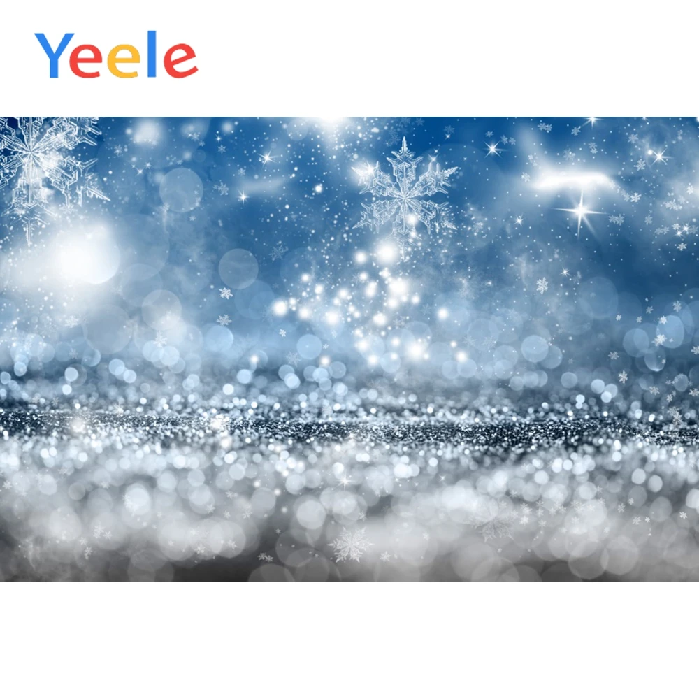 

Yeele Light Bokeh Snowflake Spots Snow Floret Baby Portrait Photography Background Vinyl Photographic Backdrops For Photo Studio