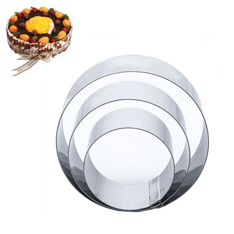 3pcs/set Fine Stainless Steel Cookie Cutter Round Circle Mousse Ring Cake Chocolate Fondant Cheese Mold For Kitchen
3pcs/set Fine Stainless Steel Cookie Cutter Round Circle Mousse Ring Cake Chocolate Fondant Cheese Mold For Kitchen