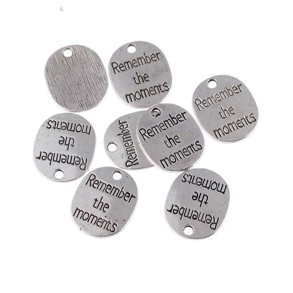 Tibetan silver beads charms "remember the moment "pendants fit DIY jewelry making 1.7*2.1cm
Tibetan silver beads charms "remember the moment "pendants fit DIY jewelry making 1.7*2.1cm