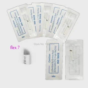 100pcs/lot flex 7 Needles Eyebrow Tattoo Blades For 3D Embroidery Manual Microblading Pen Permanent Makeup
100pcs/lot flex 7 Needles Eyebrow Tattoo Blades For 3D Embroidery Manual Microblading Pen Permanent Makeup