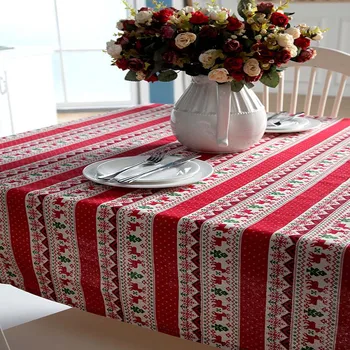 BALLE Tablecloth Rectangular Polyester Cotton Table Cloth Party Family Dinners Gathering-Christmas Tree Deer Snowflake
BALLE Tablecloth Rectangular Polyester Cotton Table Cloth Party Family Dinners Gathering-Christmas Tree Deer Snowflake