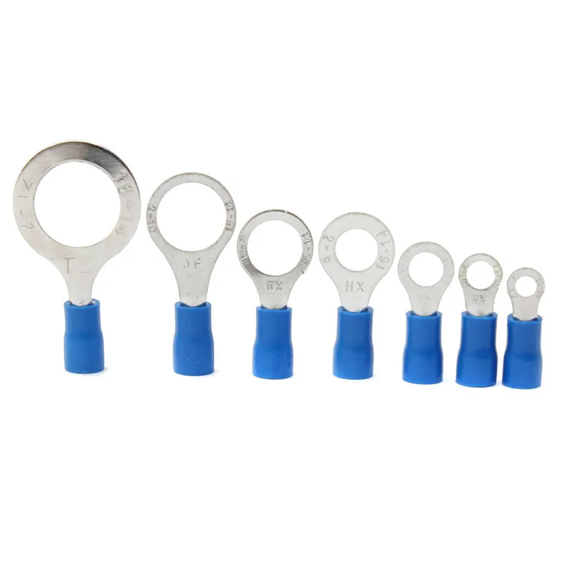 25Pcs Blue Rubber PVC Terminals Crimp Ring Connector RC Fit 16-14AWG Electrical Wire Cable Connection
25Pcs Blue Rubber PVC Terminals Crimp Ring Connector RC Fit 16-14AWG Electrical Wire Cable Connection