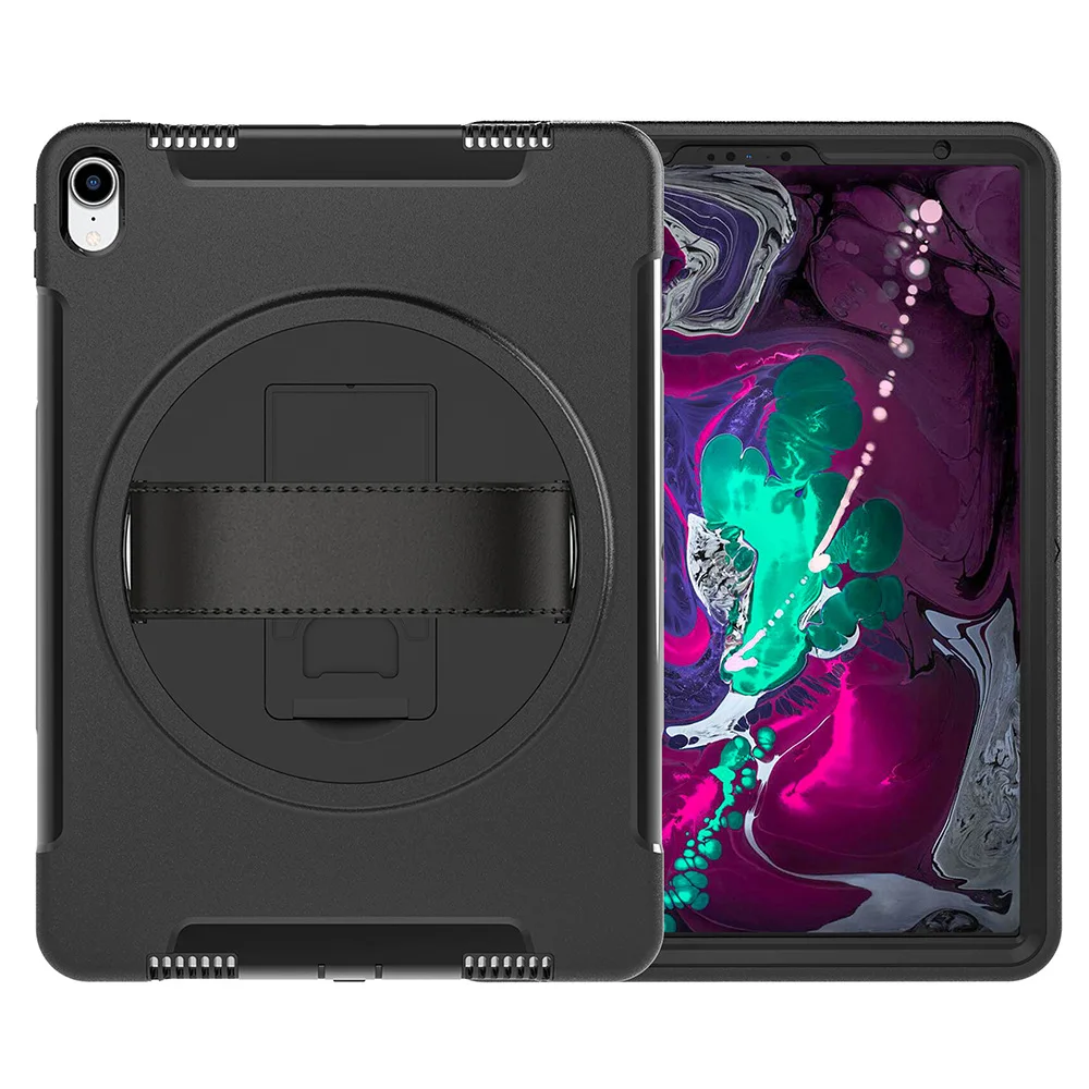 3 Layer Protection PC+TPU Case For iPad Pro 12.9 inch 2018, 360 Rotation Stand Leather Hand Strap Shockproof Tablet Cover
3 Layer Protection PC+TPU Case For iPad Pro 12.9 inch 2018, 360 Rotation Stand Leather Hand Strap Shockproof Tablet Cover