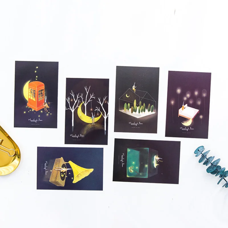 30pcs/lot Moon walk with me in moonlight rabbit baron postcard greeting card christmas & birthday thanks message card gift cards
30pcs/lot Moon walk with me in moonlight rabbit baron postcard greeting card christmas & birthday thanks message card gift cards
