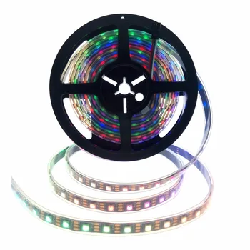 WS2812B RGB LED Strip Light Dream Color Changeable Smart Pixel SMD 5050 DC5V Black/White PCB 30/60/144 LEDs/m IP65/67 Waterproof 
WS2812B RGB LED Strip Light Dream Color Changeable Smart Pixel SMD 5050 DC5V Black/White PCB 30/60/144 LEDs/m IP65/67 Waterproof