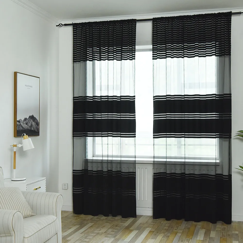 Large Leaves Sheer Window Curtains Balcony Children Bedroom Treatment Voile Drape Black And White Window Curtains 1 Pc
Large Leaves Sheer Window Curtains Balcony Children Bedroom Treatment Voile Drape Black And White Window Curtains 1 Pc