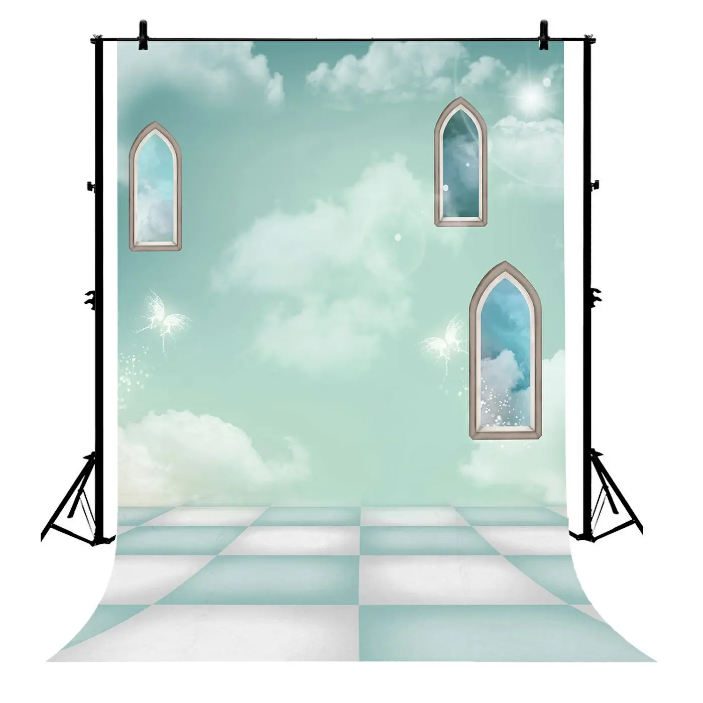 5x7ft Fantasy Blue Sky White Tile Floor Windows Scene Polyester Photo Background Portrait Backdrop
5x7ft Fantasy Blue Sky White Tile Floor Windows Scene Polyester Photo Background Portrait Backdrop