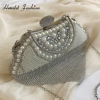 Herald Fashion Quality Chain Female Shoulder Bag with Pearl Beaded Women Tassel Messenger Bag Ladies Party Evening Wedding Bag
Herald Fashion Quality Chain Female Shoulder Bag with Pearl Beaded Women Tassel Messenger Bag Ladies Party Evening Wedding Bag