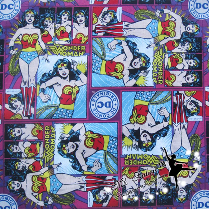 110x50cm 1pcs Cartoon Wonder Women Fabric 100% Cotton Fabric Wonder Women Printed Fabric Patchwork Sewing Material Diy Dress
110x50cm 1pcs Cartoon Wonder Women Fabric 100% Cotton Fabric Wonder Women Printed Fabric Patchwork Sewing Material Diy Dress