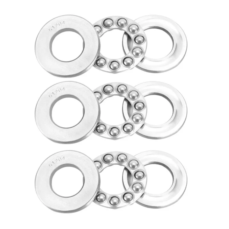 51204 Single Direction Thrust Ball Bearings 20mm x 40mm x 14mm Bearing Steel (Pack of 3)
51204 Single Direction Thrust Ball Bearings 20mm x 40mm x 14mm Bearing Steel (Pack of 3)