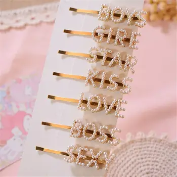 1pcs English Alphabet Pearl Clip Retro Hairpin Hair Clip For Girls Adult Metal Hairpin barrette hairclip Hair Accessories
1pcs English Alphabet Pearl Clip Retro Hairpin Hair Clip For Girls Adult Metal Hairpin barrette hairclip Hair Accessories