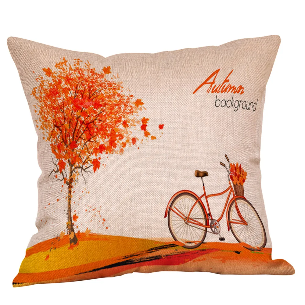Happy Autumn Tree Maple Leaf Bicycle Throw Pillow Case Decorative Pillows Cover For Sofa Seat Cushion Cover 45x45cm Home Decor
Happy Autumn Tree Maple Leaf Bicycle Throw Pillow Case Decorative Pillows Cover For Sofa Seat Cushion Cover 45x45cm Home Decor