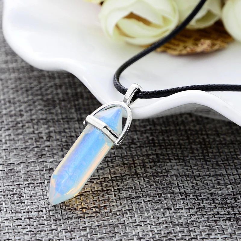 Crystal Pendants Necklaces for Women Vintage Rope Choker Hexagon Clear Natural Charms Necklace Chain Xmas Gifts Jewelry
Crystal Pendants Necklaces for Women Vintage Rope Choker Hexagon Clear Natural Charms Necklace Chain Xmas Gifts Jewelry