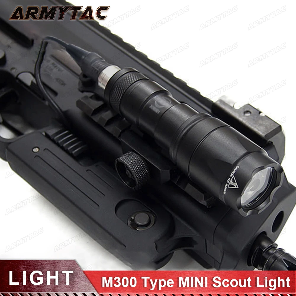 Tactical M300 M300B MINI Scout Light Outdoor Rifle Hunting Light 400 lumen Weapon Flashlight LED Lanterna
Tactical M300 M300B MINI Scout Light Outdoor Rifle Hunting Light 400 lumen Weapon Flashlight LED Lanterna