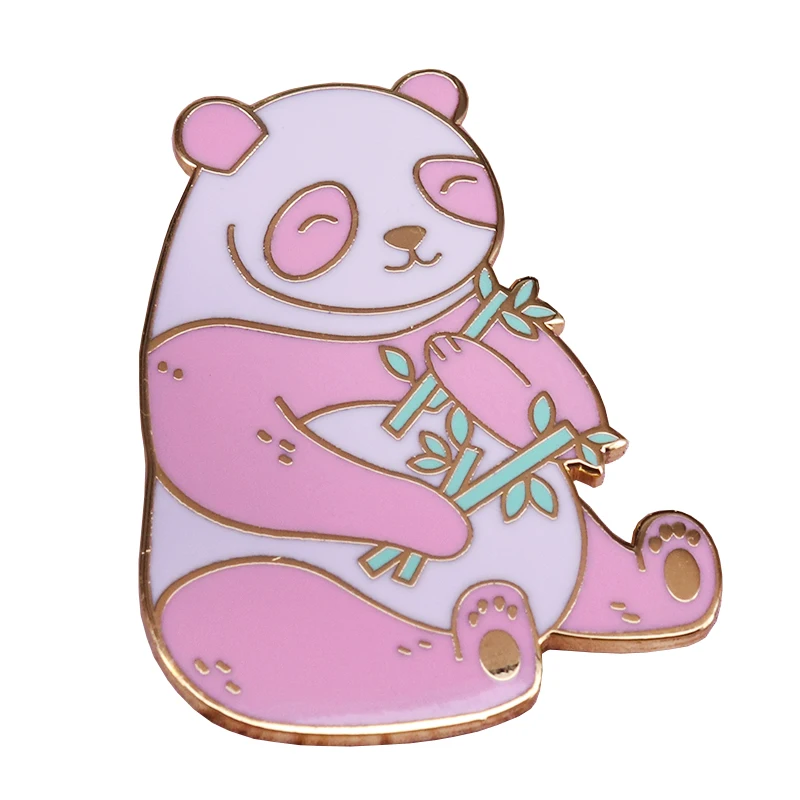 Panda eating bamboos brooch cute pink pins animal badge pastel art jewelry China national treasure gifts funny accessory
Panda eating bamboos brooch cute pink pins animal badge pastel art jewelry China national treasure gifts funny accessory