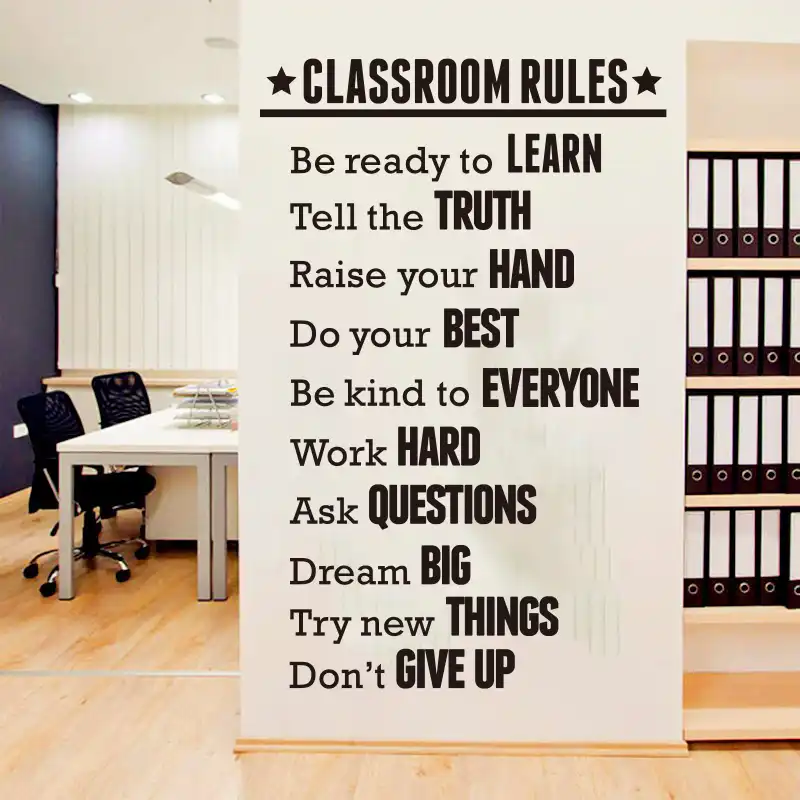 Palabras En Ingles En Esta Casa Pegatinas De Pared Adorno Papel