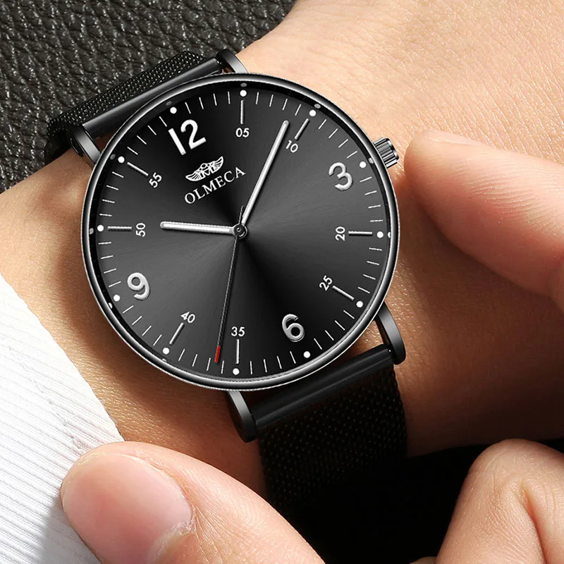 Fashion Mens Watches Slim Mesh Steel Men's Watch Waterproof Business Male Clock Quartz Watch Men Wristwatch Relogio Masculino
Fashion Mens Watches Slim Mesh Steel Men's Watch Waterproof Business Male Clock Quartz Watch Men Wristwatch Relogio Masculino