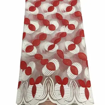 The latest high-quality African tulle lace fabric 2019 red + white european-style Guipure lace fabric with 3d lace fabric flower
The latest high-quality African tulle lace fabric 2019 red + white european-style Guipure lace fabric with 3d lace fabric flower