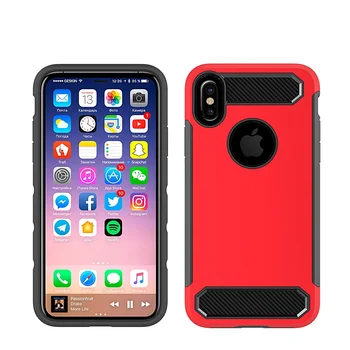 For iphone X Slim Dual Layer Armor Shockproof Phone Cover For Apple iphone X With Carbon Fiber Protective Hybrid Case
For iphone X Slim Dual Layer Armor Shockproof Phone Cover For Apple iphone X With Carbon Fiber Protective Hybrid Case