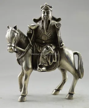 Collectible Decorated Old Tibet Silver God Of Wealth On horse Bring Money Statue
Collectible Decorated Old Tibet Silver God Of Wealth On horse Bring Money Statue
