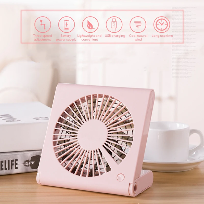 Desk Usb Mini USB Rechargeable Air Cooling Fan Quiet speed controlled ABS Plastic Fold Portable Desktop Office Fan 
Desk Usb Mini USB Rechargeable Air Cooling Fan Quiet speed controlled ABS Plastic Fold Portable Desktop Office Fan
