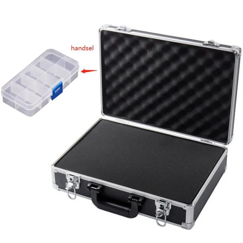 Portable aluminum alloy toolbox suitcase File box instrument box Impact resistant safety case storage box With lock With sponge
Portable aluminum alloy toolbox suitcase File box instrument box Impact resistant safety case storage box With lock With sponge