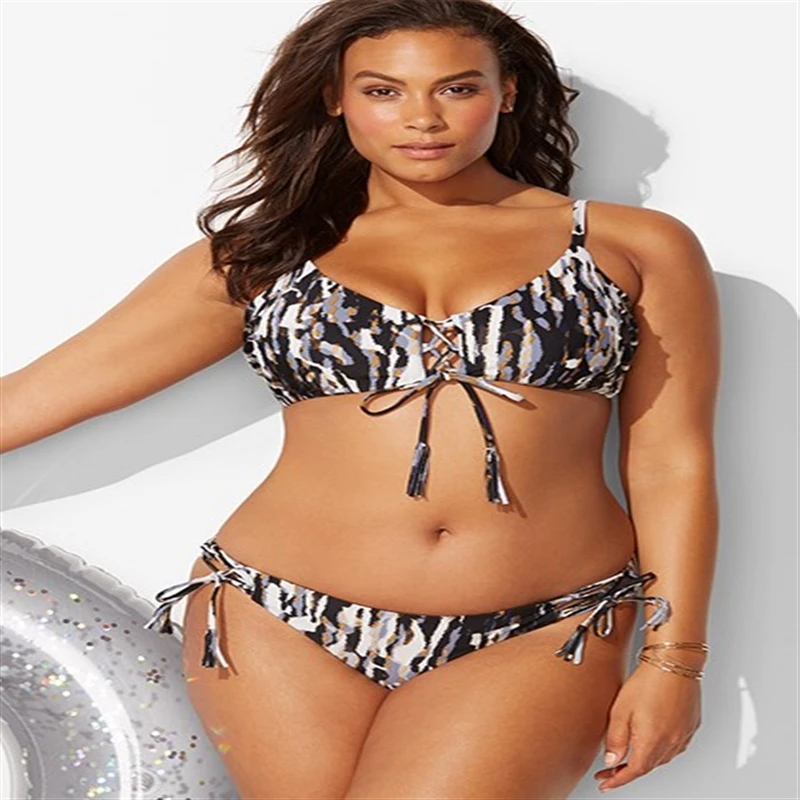 Women XL-4XL Sexy Bikini Set Floral Black Bikinis High Waist Swimsuit HOT Summer Push Up Biquini Swimming Swimwear Large Size
Women XL-4XL Sexy Bikini Set Floral Black Bikinis High Waist Swimsuit HOT Summer Push Up Biquini Swimming Swimwear Large Size