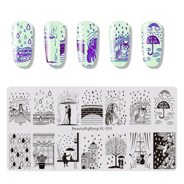 Nail Stamping Plates Flower Bird Geometry Spring Series Designs Nail Template Stamp Image Manicure Stamp Plate DIY Nail Tool
Nail Stamping Plates Flower Bird Geometry Spring Series Designs Nail Template Stamp Image Manicure Stamp Plate DIY Nail Tool
