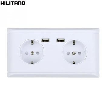 Multi-Functional EU Plug Wall Power Outlet Socket with Dual USB Port for Phone Charging 250V
Multi-Functional EU Plug Wall Power Outlet Socket with Dual USB Port for Phone Charging 250V