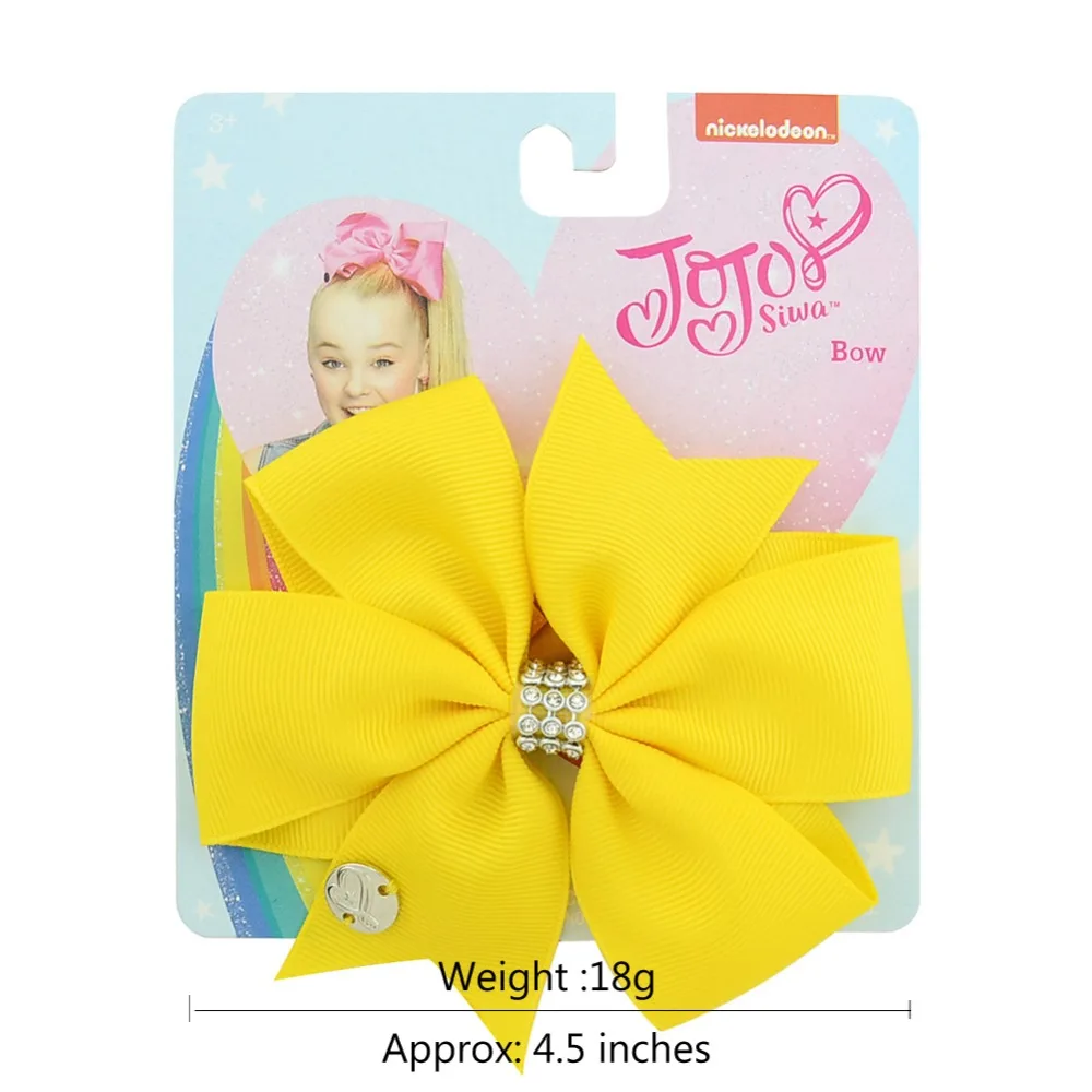 1piece 4.5" JoJo Clip Kids Colorful Hair Bow With Clip Boutique Grosgrain Ribbon Bow With Rhinestone Hairpins Accessories 882-j
1piece 4.5" JoJo Clip Kids Colorful Hair Bow With Clip Boutique Grosgrain Ribbon Bow With Rhinestone Hairpins Accessories 882-j