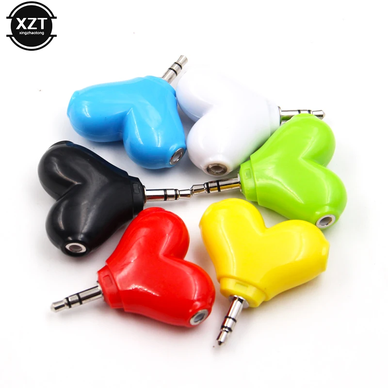 3.5mm Stereo Audio Headset Heart Y Shape Headphones Double Jack Splitter Connector Mini Adapter Cute Earphone Accessories
3.5mm Stereo Audio Headset Heart Y Shape Headphones Double Jack Splitter Connector Mini Adapter Cute Earphone Accessories