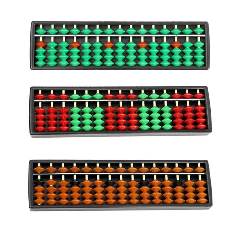 15 Digits Abacus Soroban Beads Column Kid School Learning Aids Tool Math Business Chinese Traditional Abacus Educational Toys
15 Digits Abacus Soroban Beads Column Kid School Learning Aids Tool Math Business Chinese Traditional Abacus Educational Toys