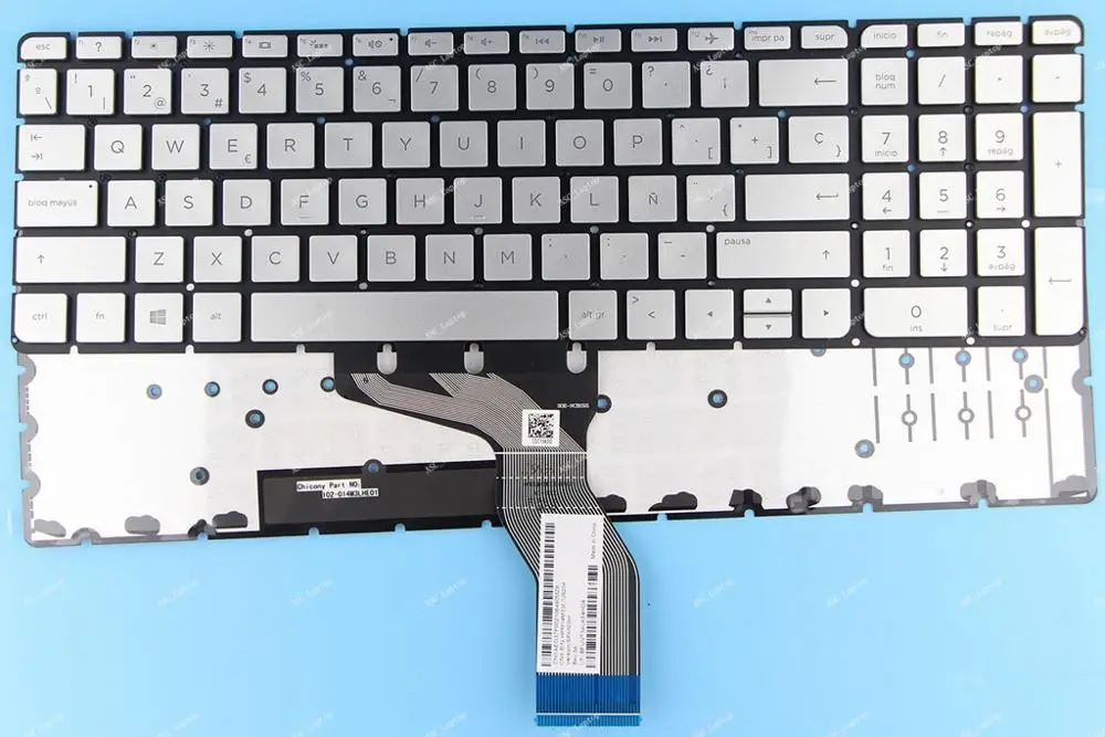 New SP Spanish Teclado Keyboard for HP Omen 15-AX010NS 15-AX020NS 15-AX033NS 15-AX039NS , Silver with BACKLIT, Small enter Key
New SP Spanish Teclado Keyboard for HP Omen 15-AX010NS 15-AX020NS 15-AX033NS 15-AX039NS , Silver with BACKLIT, Small enter Key