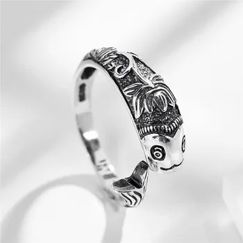 High Quality Fish Rings Jewelry For Women Men Punk Vintage Style 100% 925 sterling silver Rings Party Gifts Opening Adjustable
High Quality Fish Rings Jewelry For Women Men Punk Vintage Style 100% 925 sterling silver Rings Party Gifts Opening Adjustable
