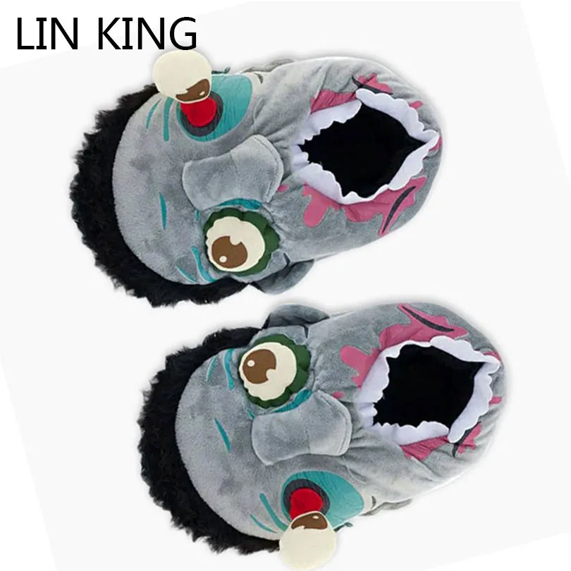 LIN KING Halloween Funny Zombie Unisex Home Indoor Slippers Anti Slip Winter House Shoes Warm Plush Lovers Cartoon Cotton Shoes
LIN KING Halloween Funny Zombie Unisex Home Indoor Slippers Anti Slip Winter House Shoes Warm Plush Lovers Cartoon Cotton Shoes