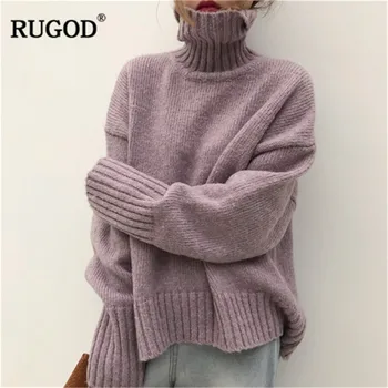 RUGOD Vintage Fashion Women Pullovers Casual Solid Women Christmas Sweaters Turtleneck Knitted Winter Clothes pull femme hiver
RUGOD Vintage Fashion Women Pullovers Casual Solid Women Christmas Sweaters Turtleneck Knitted Winter Clothes pull femme hiver