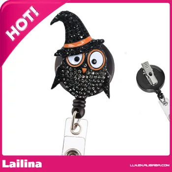 Black Cute Halloween Bat Rhinestone Retractable ID Badge Reel / ID Badge Holder/ Badge Reel
Black Cute Halloween Bat Rhinestone Retractable ID Badge Reel / ID Badge Holder/ Badge Reel