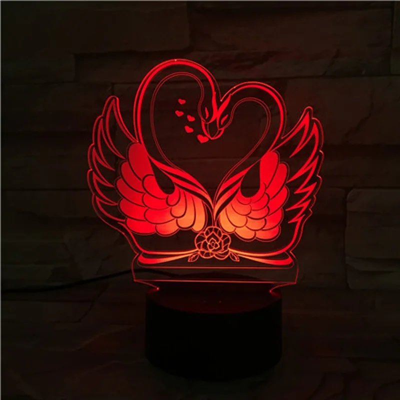 Swans 3D Table Lamps For Living Room 7 color change Remote Touch switch Desk Lamp Christmas gifts 3D night lights
Swans 3D Table Lamps For Living Room 7 color change Remote Touch switch Desk Lamp Christmas gifts 3D night lights