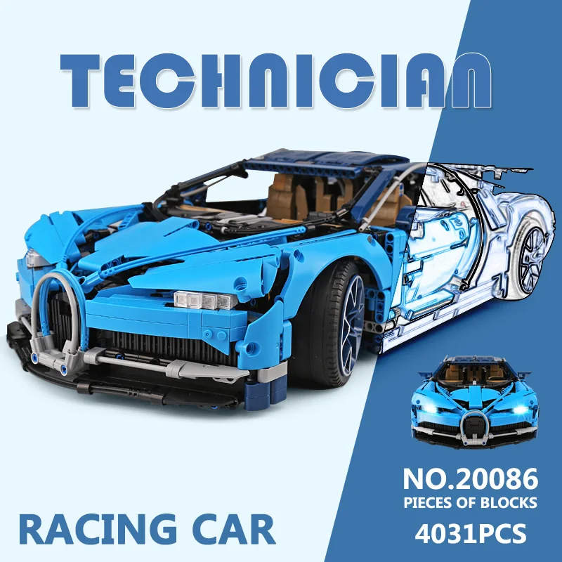 

DHL Lepin 20086 Technic Toys Compatible with 42083 Blue Racing Car Set Building Blocks Bricks Kids Toys Car Model Christmas Gift