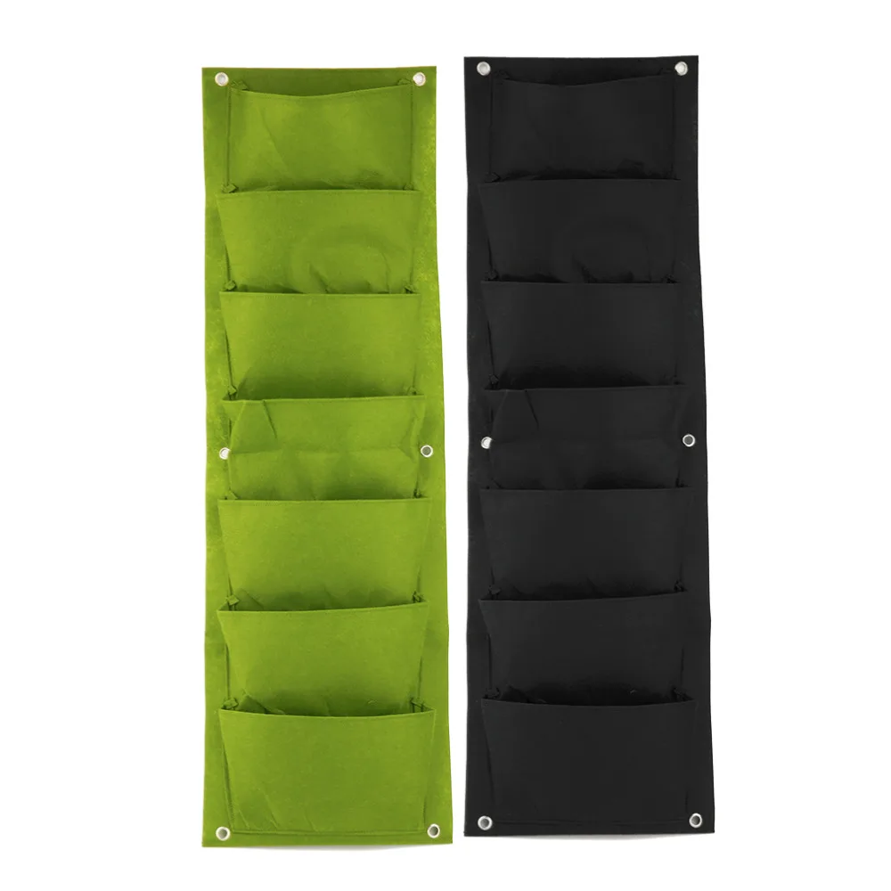2018 Green Vertical Garden Planter Wall-mounted Planting Flower Grow Bag 7 Pocket Vegetable Living Garden Home Supplies 96*30cm
2018 Green Vertical Garden Planter Wall-mounted Planting Flower Grow Bag 7 Pocket Vegetable Living Garden Home Supplies 96*30cm