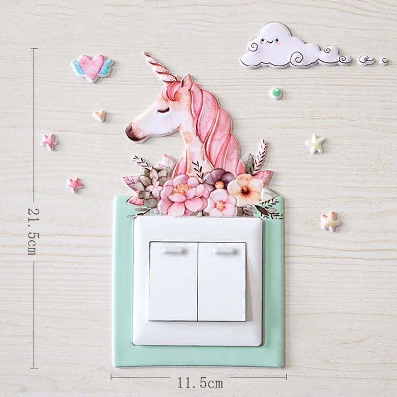 Animal Unicorn Flamingo Cover Cartoon Room Decor 3D Wall Silicone On-off Switch Luminous Light Switch Outlet Wall Sticker
Animal Unicorn Flamingo Cover Cartoon Room Decor 3D Wall Silicone On-off Switch Luminous Light Switch Outlet Wall Sticker