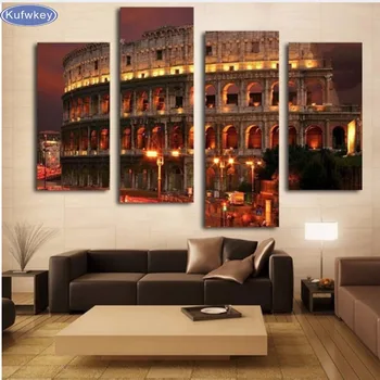 Diamond Embroidery 5D DIY Diamond Painting Famous Rome architecture Diamond Painting 4 pieces Cross Stitch Rhinestone Decoration
Diamond Embroidery 5D DIY Diamond Painting Famous Rome architecture Diamond Painting 4 pieces Cross Stitch Rhinestone Decoration