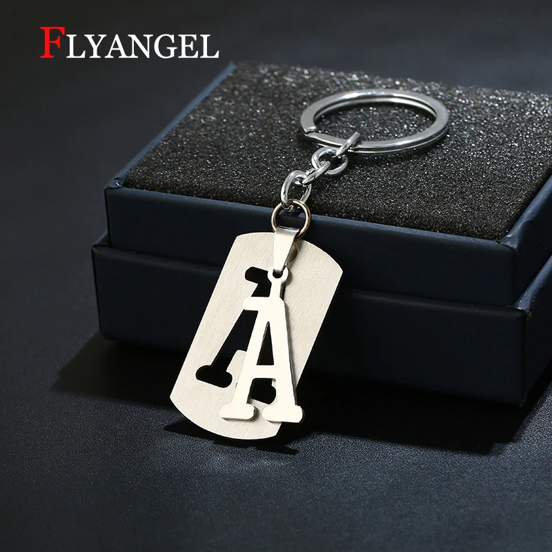 Customized 26 A-Z Initials Stainless Steel Keychain Dog Tag Alphabet keyring For Women Men Boyfriend Trendy Punk Gifts Jewelry
Customized 26 A-Z Initials Stainless Steel Keychain Dog Tag Alphabet keyring For Women Men Boyfriend Trendy Punk Gifts Jewelry