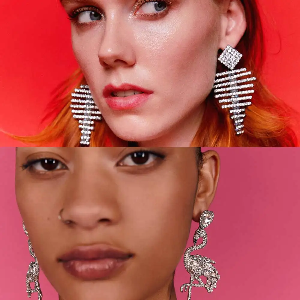Dvacaman ZA Crystal Animal Drop Earrings Women Fish&Crane Large Statement Earrings Girls 2019 Trendy Party Jewelry DropShipping
Dvacaman ZA Crystal Animal Drop Earrings Women Fish&Crane Large Statement Earrings Girls 2019 Trendy Party Jewelry DropShipping