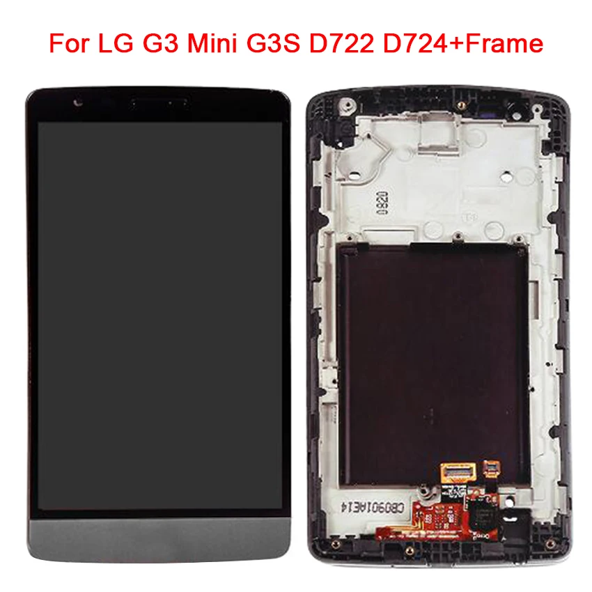 For LG G3 Mini D722 D724 D725 D728 D729 IS660 LCD Display Touch Screen Digitizer Full Assembly Replacement Parts
For LG G3 Mini D722 D724 D725 D728 D729 IS660 LCD Display Touch Screen Digitizer Full Assembly Replacement Parts