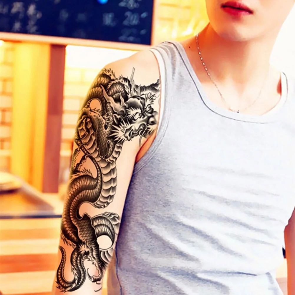 2016 Waterproof 3D Black Dragon Removable Tattoos Temporary Tattoo Arm Leg Body Art Sticker Wholesale
2016 Waterproof 3D Black Dragon Removable Tattoos Temporary Tattoo Arm Leg Body Art Sticker Wholesale
