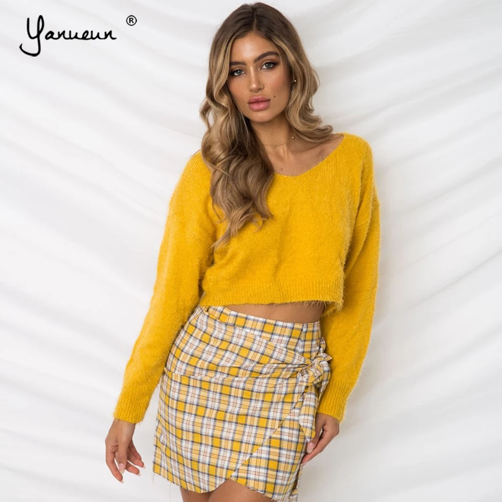 Yanueun Autumn Winter Pullovers And Sweaters V Neck Solid Sweaters Long Sleeve Knitted Loose Streetwear Knitted Jumpers
Yanueun Autumn Winter Pullovers And Sweaters V Neck Solid Sweaters Long Sleeve Knitted Loose Streetwear Knitted Jumpers
