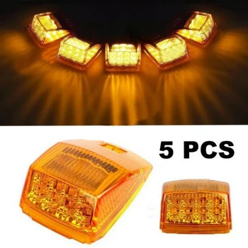 Smoked 17LED 5pcs 12v 24v car roof light Running Clearance Light Kit For K/enworth
Smoked 17LED 5pcs 12v 24v car roof light Running Clearance Light Kit For K/enworth